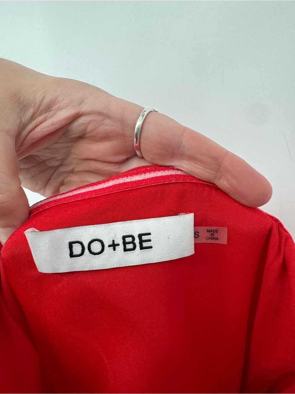 DO+BE Red Bow Strapless Jumpsuit Wide Leg Cocktail Holiday Party Size Small - Picture 11 of 13